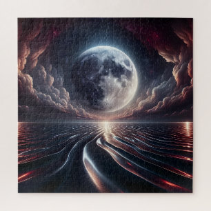 Der Mond mit Blick auf den Ozean
