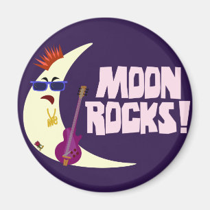 Der Mond schaukelt Cartoon Magnet