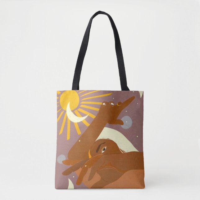 Der Mond tanzt mit mir Tasche (Vorderseite)