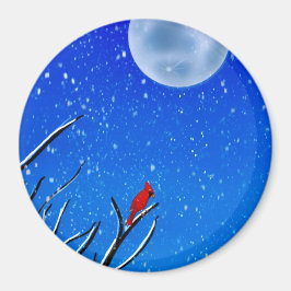 Der Mond und der Kardinal Magnet