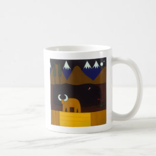 Der Mond und der Stier in den peruanischen Bergen Kaffeetasse