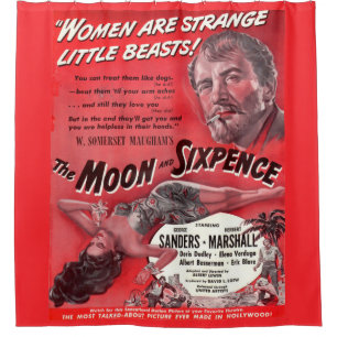 Der Mond und die Sixpenz Duschvorhang
