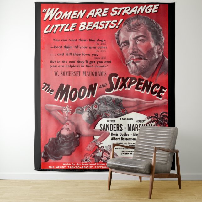 Der Mond und die Sixpenz Wandteppich (Beispiel)