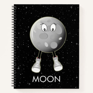 Der Mond und die Sterne im All Notizbuch