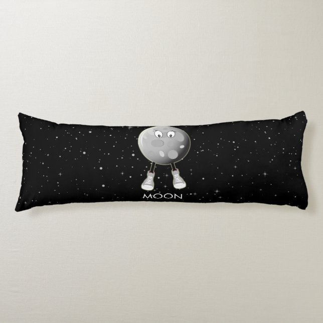 Der Mond und die Sterne im All Seitenschläferkissen (Vorderseite)