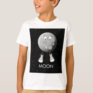 Der Mond und die Sterne im All T-Shirt
