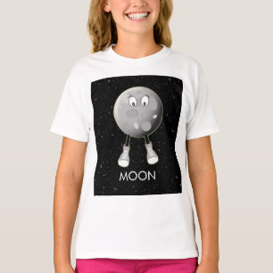Der Mond und die Sterne im All T-Shirt
