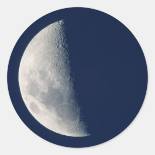 Der Mond von Howick, Kwazulu-Natal Runder Aufkleber