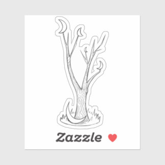 Der Mondbaum Aufkleber