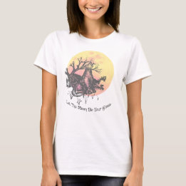 Der Mondführer, Wolf auf dem Mond und Gothic Lette T-Shirt