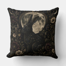 Der Mondhase | Gothic Celestial Botanical Throw