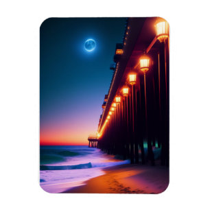 Der mondhelle Pier Magnet