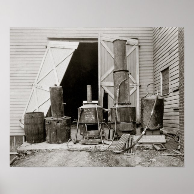 Der Mondschein wurde 1926 noch von der Polizei bes Poster (Vorne)