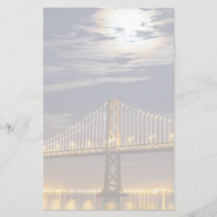 Der Monsun heute Abend über der Bay Bridge Briefpapier