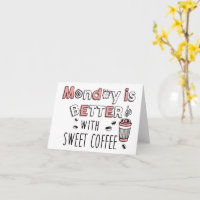 Der Montag ist besser mit süßem Kaffee