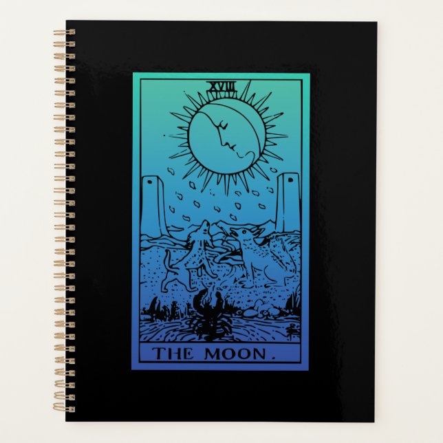 Der Moon Tarot Card Gradient Planner Planer (Vorderseite)