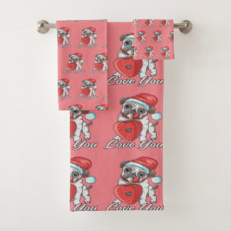 der Mops Badhandtuch Set