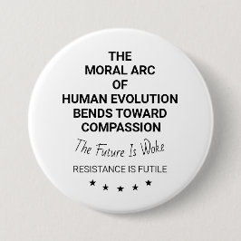 Der moralische Arsch der menschlichen Evolution Button