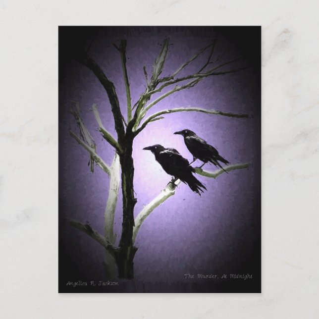 Der Mord um Mitternacht Postkarte (Vorderseite)