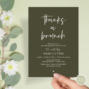 Der Morgen danach, Brunch nach der Hochzeit Einladung