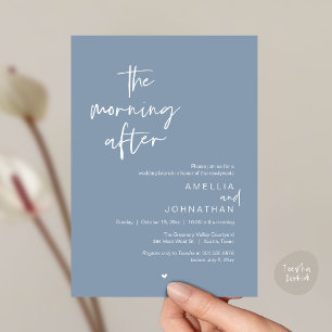Der Morgen danach, moderner Post-Wedding-Brunch Einladung
