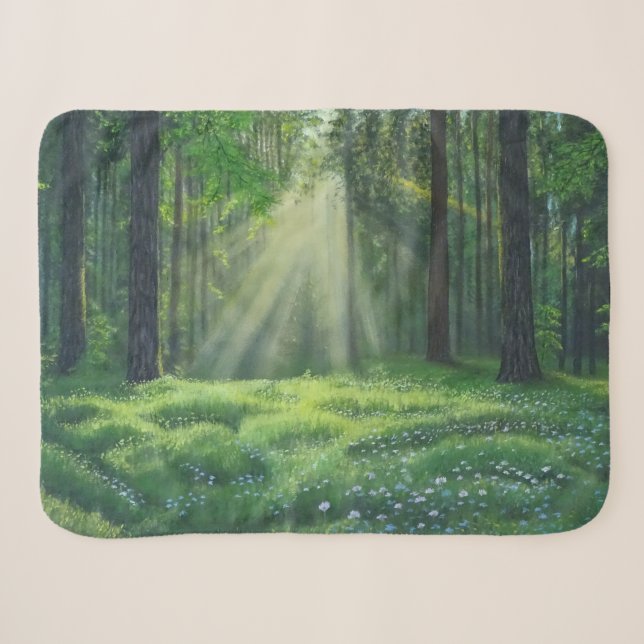 "Der Morgen ist kaputt" kleiner Sherpa-Decken Sherpadecke (Vorderseite (Horizontal))
