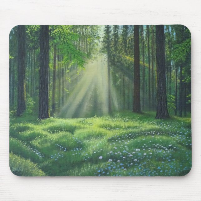 "Der Morgen ist kaputt" Mousepad (Vorne)