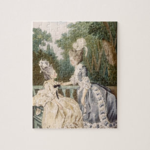 Der Morgen-Kleid der Damen, 1771 (Farbstich)