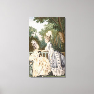 Der Morgen-Kleid der Damen, 1771 (Farbstich) Leinwanddruck