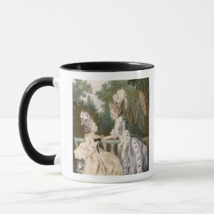 Der Morgen-Kleid der Damen, 1771 (Farbstich) Tasse