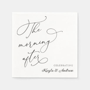 Der Morgen nach der Hochzeit Napkins Serviette