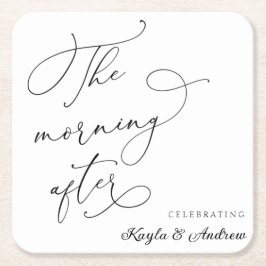 Der Morgen nach der Hochzeit Rechteckiger Pappuntersetzer