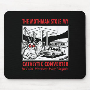 Der Mothman hat meinen katalytischen Retro-Spaß ge Mousepad