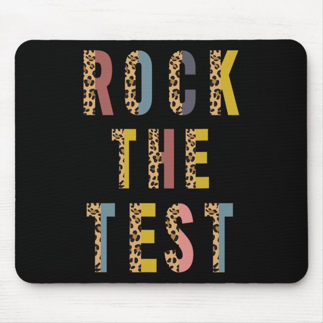 Der Motivierend Testtag-Lehrer Mousepad (Vorne)