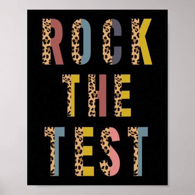 Der Motivierend Testtag-Lehrer Poster (Vorne)