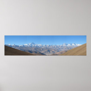 Der Mount Everest Panorama mit enormer High Resolu Poster
