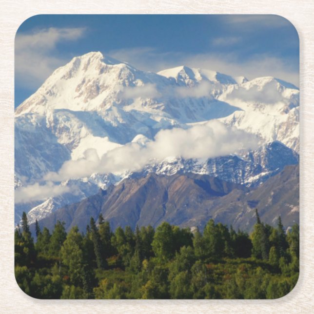 Der Mount McKinley Rechteckiger Pappuntersetzer (Vorderseite)