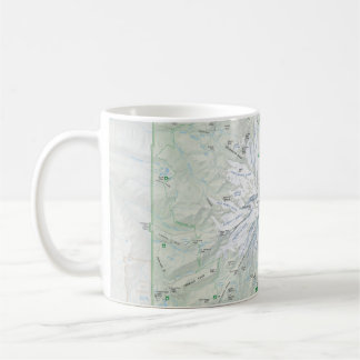 Der Mount- Rainierkarten-Tasse Kaffeetasse