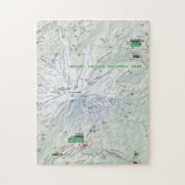 Der Mount- Rainierkartenpuzzlespiel