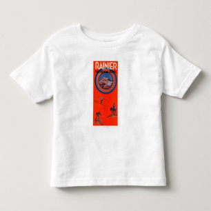 Der Mount- Rainierwerbungs-Plakat Kleinkind T-shirt