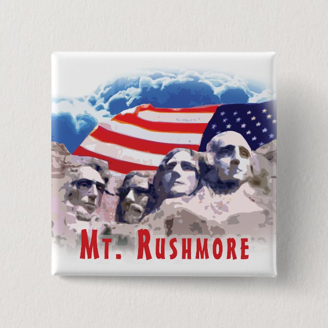 Der Mount Rushmore Button (Vorderseite)