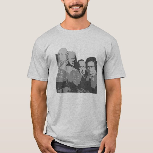 Der Mount Rushmore des Komponist-T - Shirt (Vorderseite)