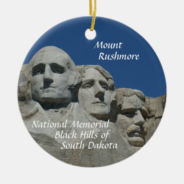 Der Mount Rushmore Keramik Ornament (Vorne)