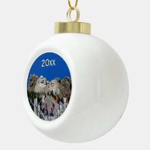 Der Mount Rushmore kundengerechte Foto-Andenken Keramik Kugel-Ornament