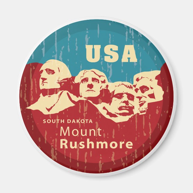 Der Mount Rushmore Magnet (Vorne)