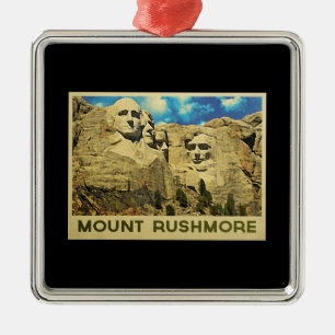 Der Mount Rushmore Vintag Ornament Aus Metall