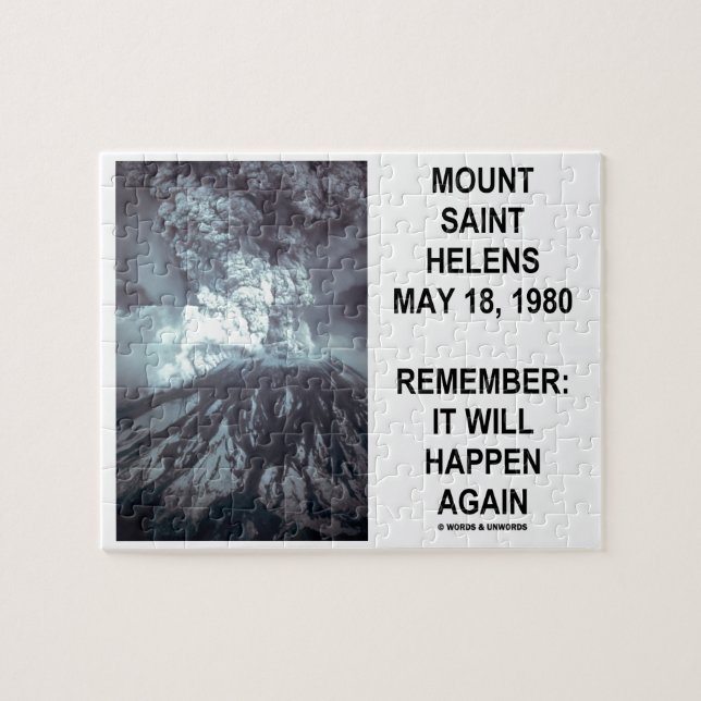 Der Mount Saint Helens am 18. Mai 1980 geschieht (Horizontal)