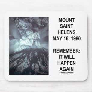 Der Mount Saint Helens am 18. Mai 1980 geschieht Mousepad