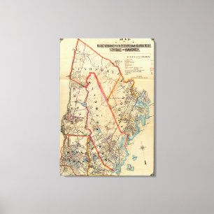 Der Mount Vernon, E Chester, Pelham, New Rochelle, Leinwanddruck