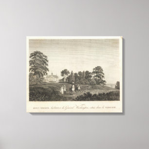 Der Mount Vernon, Zuhause von General Washington Leinwanddruck